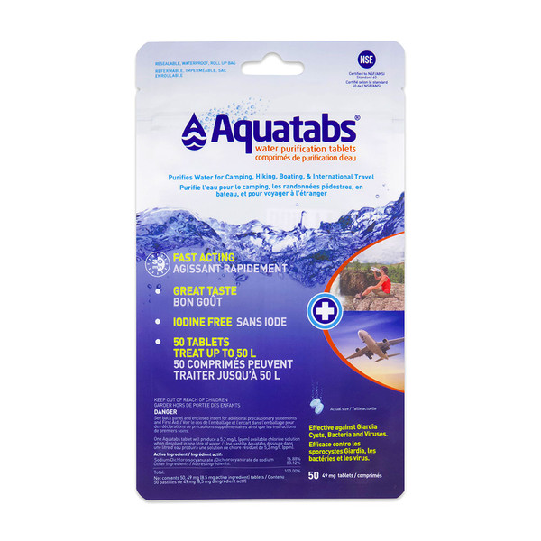 Aquatabs (pkg of 50, 1L Tabs)